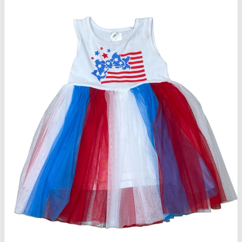 Sweet Wink Stars and Stripes Patriotic Dress Girls 2T Toddler